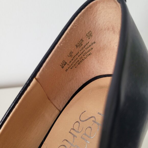 FRANCO SARTO BlackCasual Minimalist Office Heels Size 8 - Picture 6 of 6